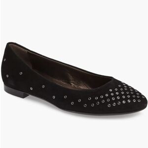 AGL Attilio Giusti Leombruni Grommet Flat Black Women's 8
